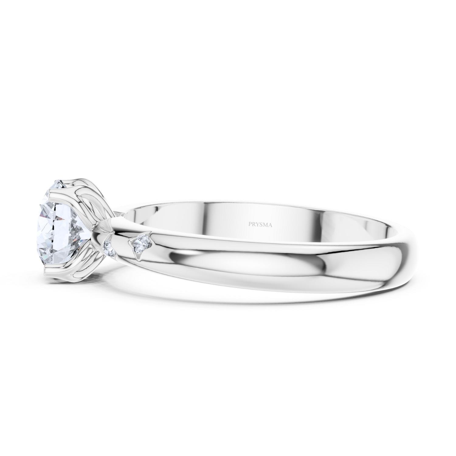 Elegant Round Solitaire Diamond Ring