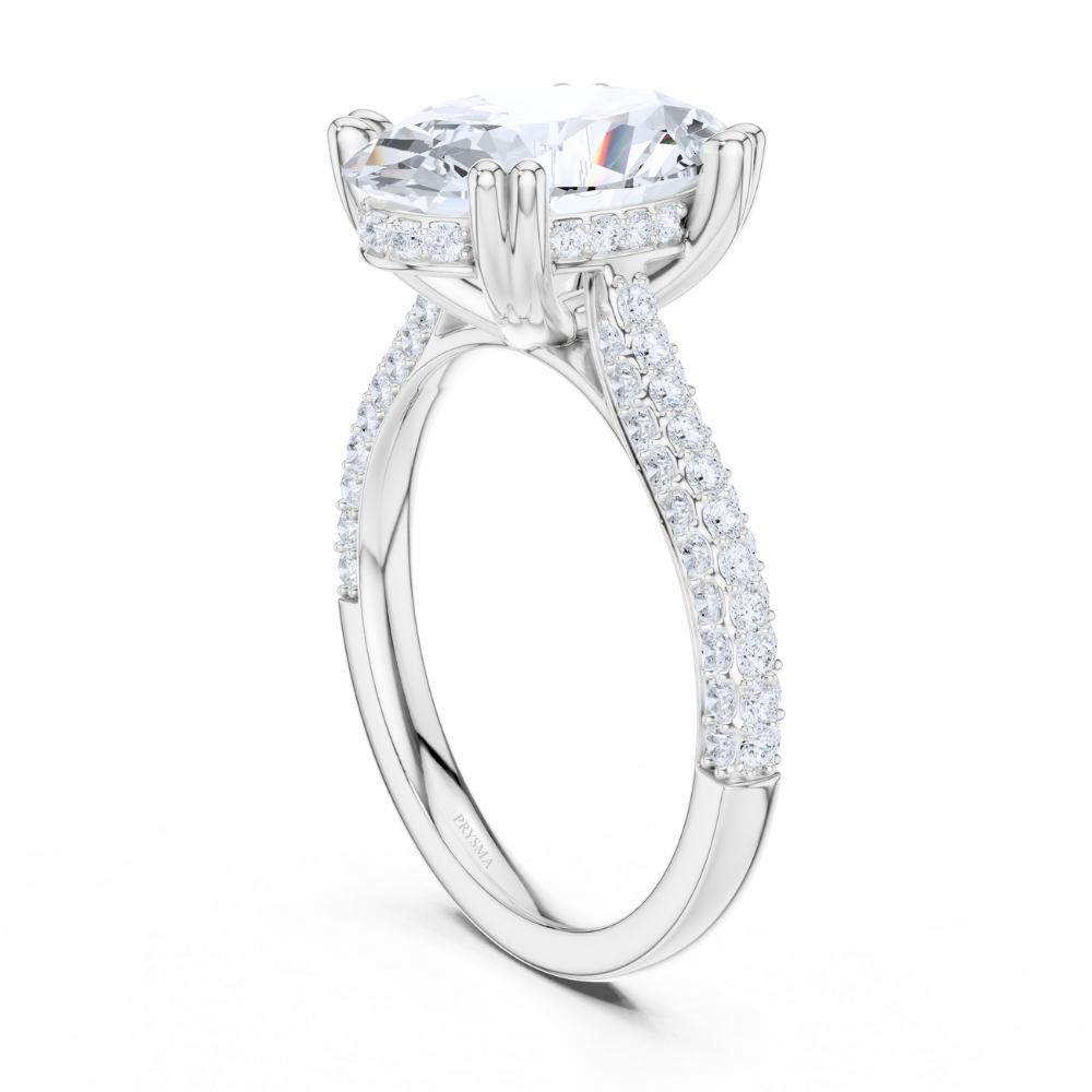 Oval Splendour Pavé Ring