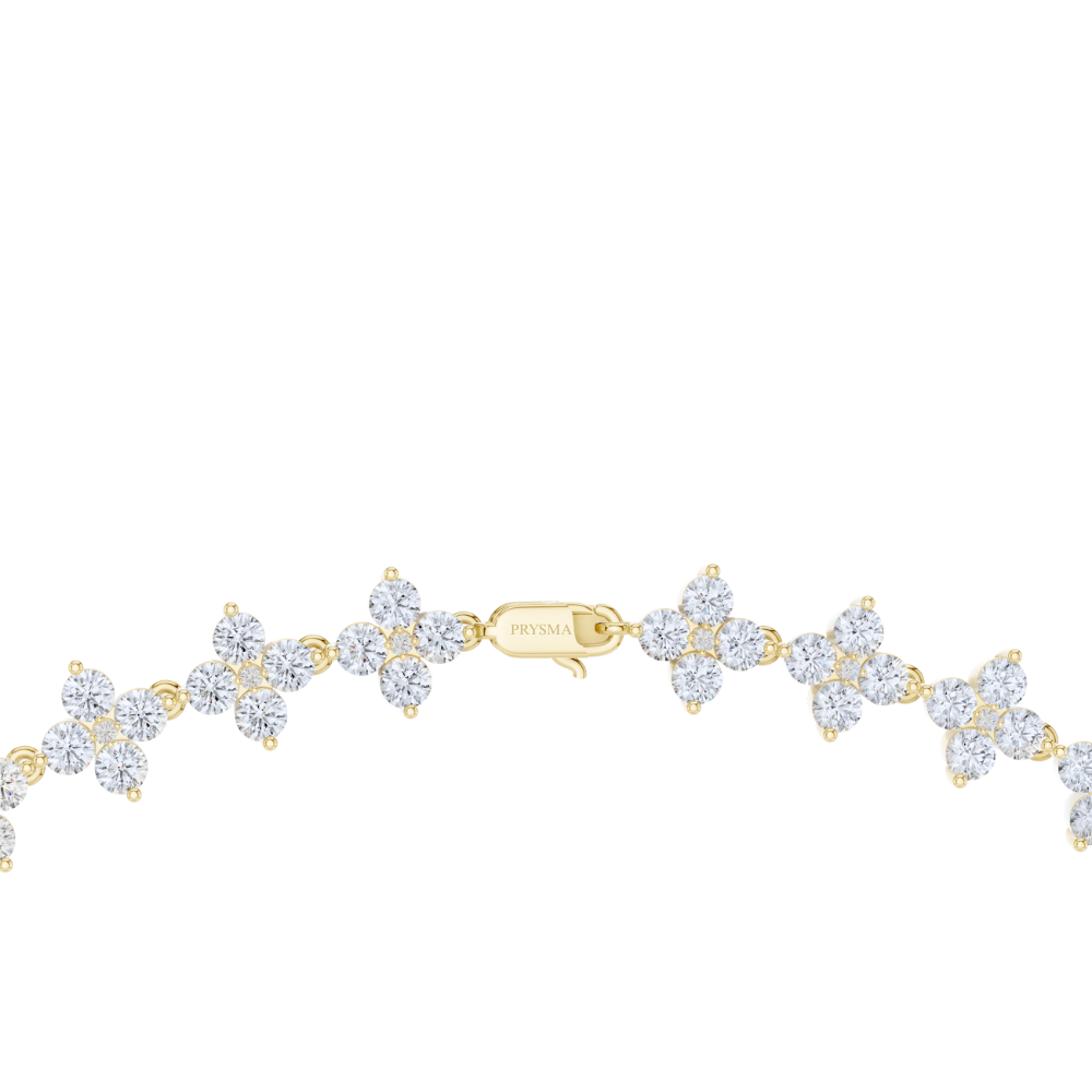 Regalia Round-Cut Diamond Tennis Necklace