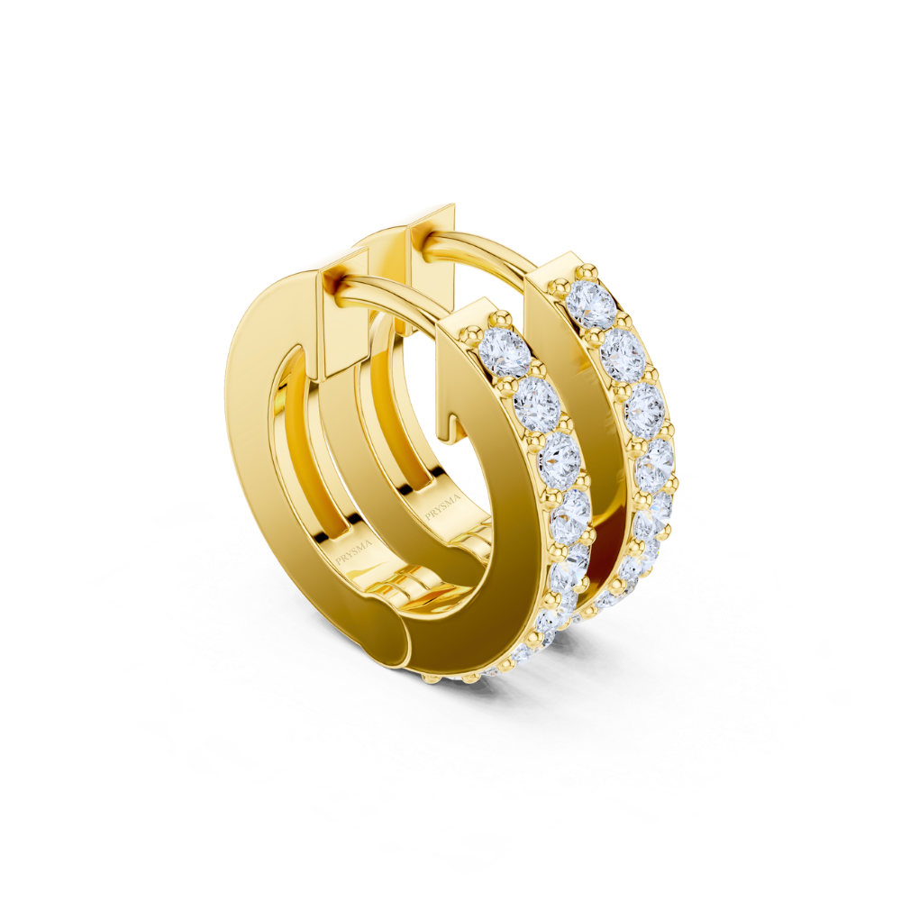 Eternal Glow Diamond Hoop Earrings