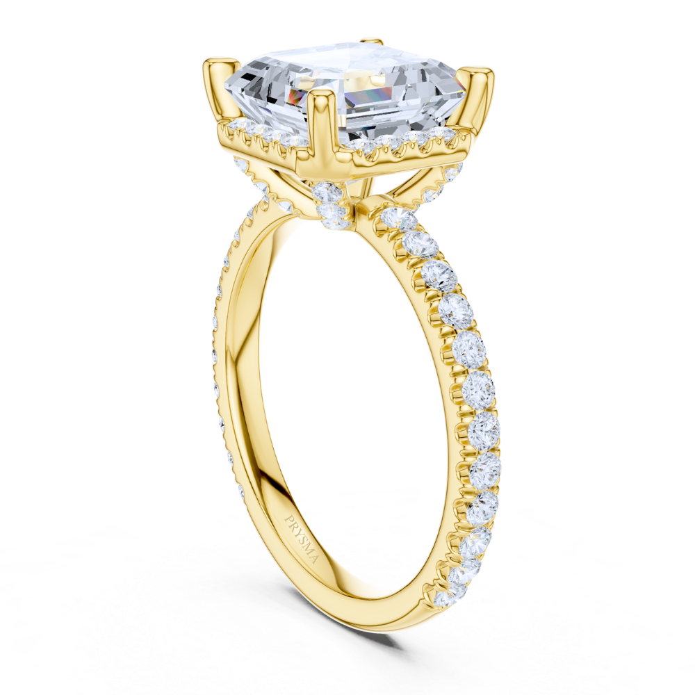 Majestic Radiance Asscher-Cut Ring