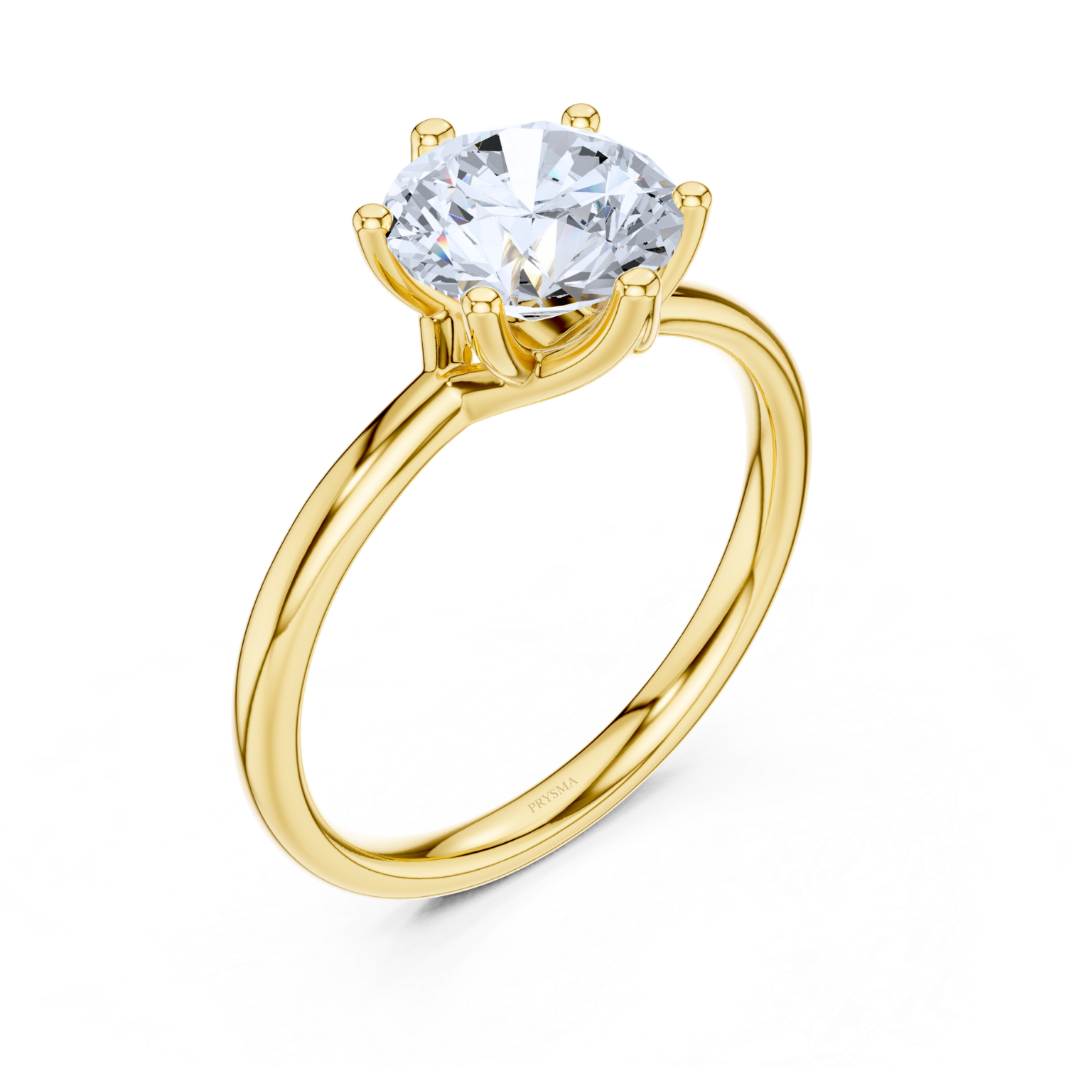 Solitaire Round Cut With Open Cathedral Setting