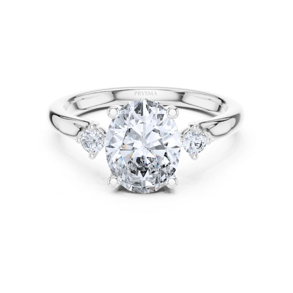 Radiant Trio Oval Diamond Ring
