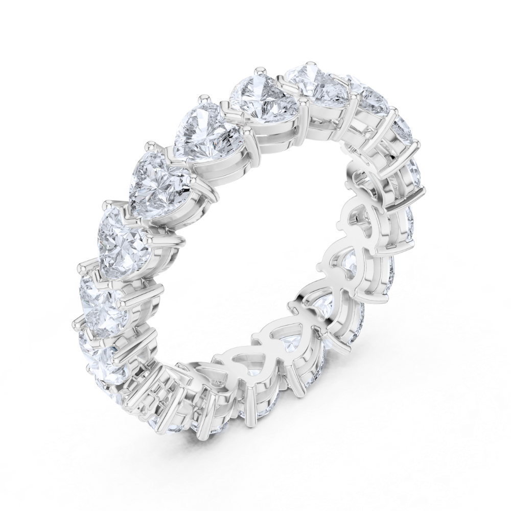 Heartlink Radiant Eternity Ring