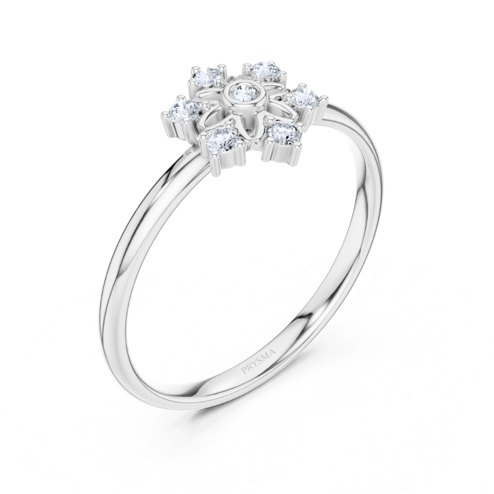 Ethereal Bloom Mandala Diamond Ring