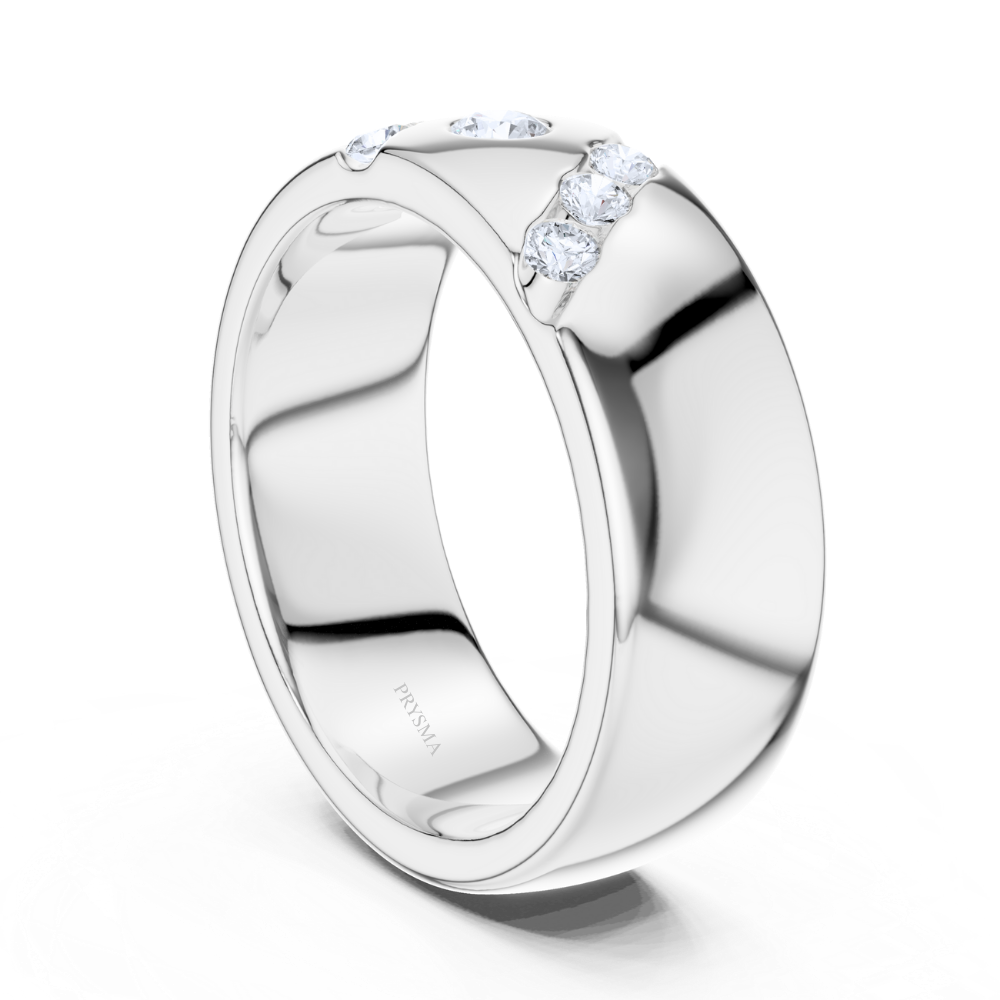 Orion Diagonal Diamond Accent Ring
