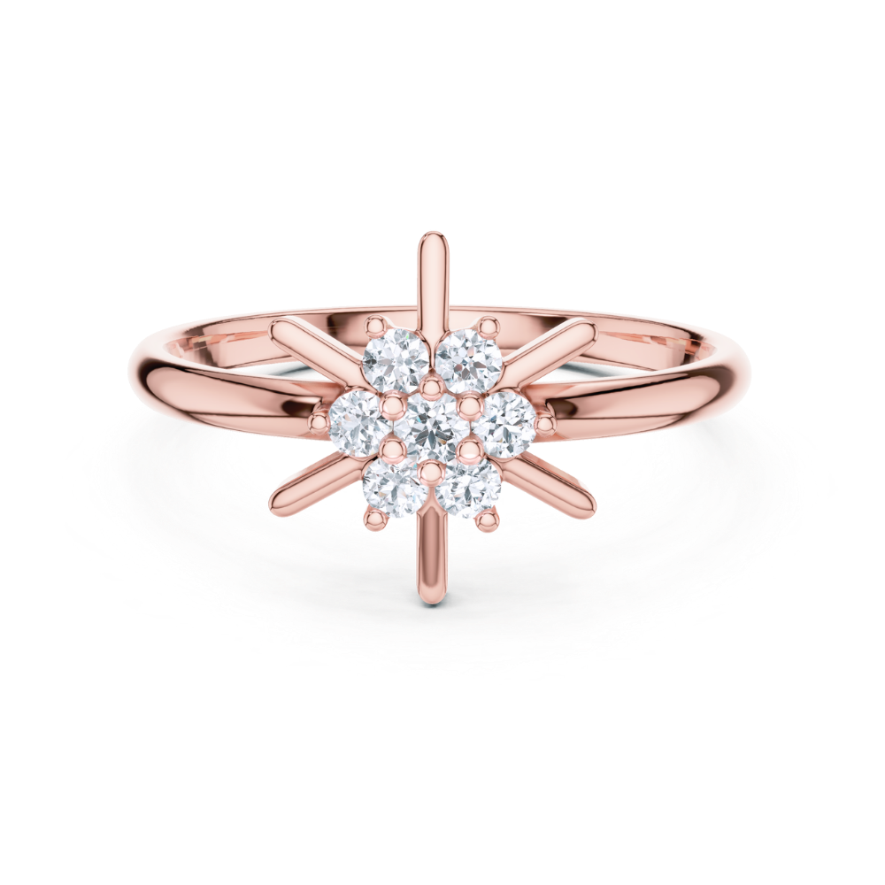 Aurora Starburst Diamond Ring