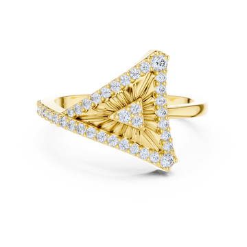Radiant Arrow Diamond Ring