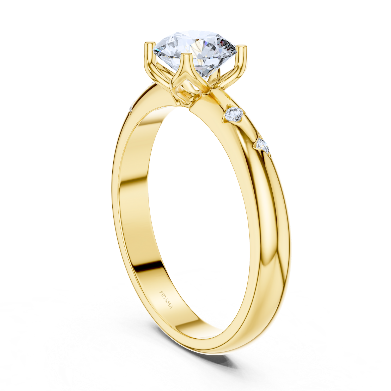 Elegant Round Solitaire Diamond Ring