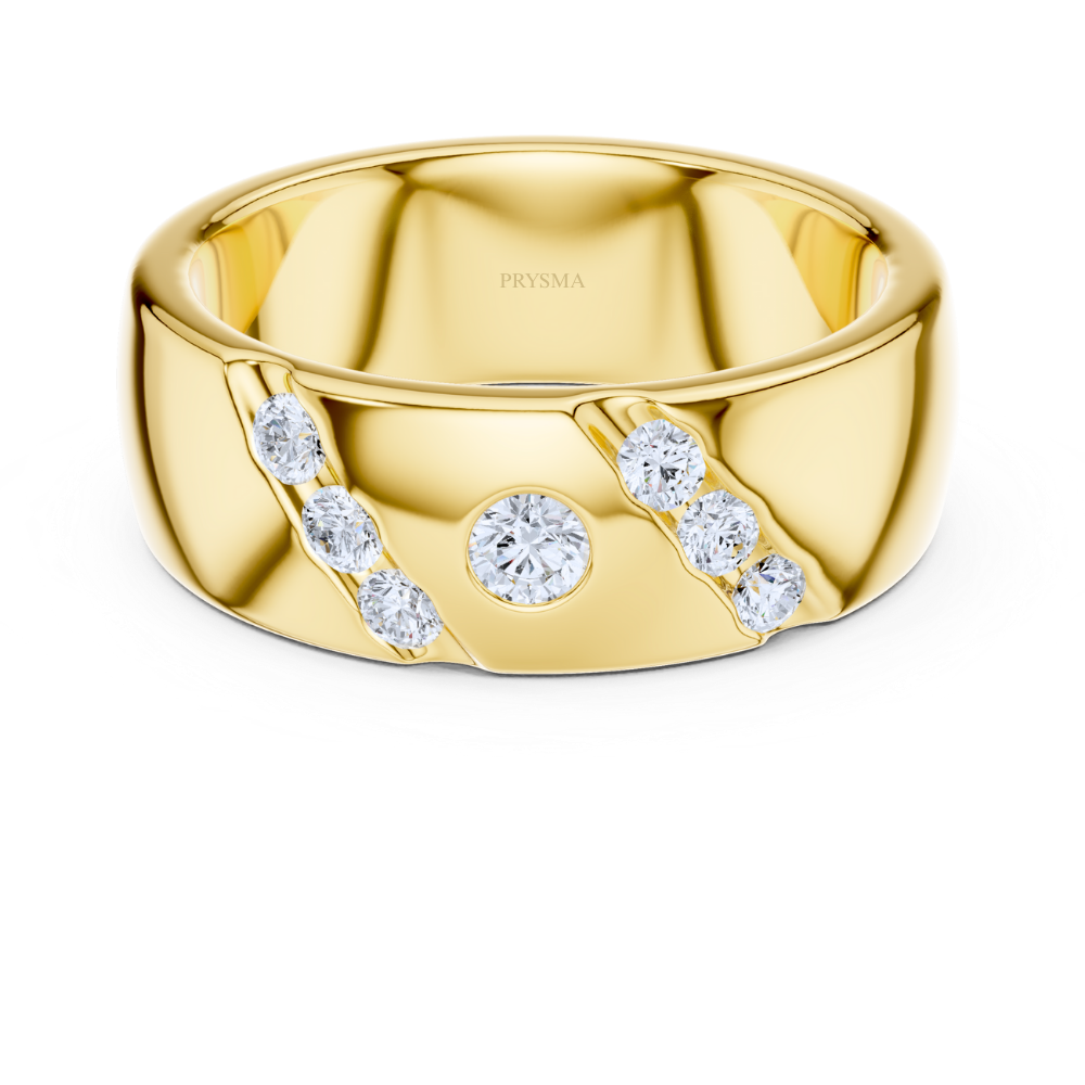 Orion Diagonal Diamond Accent Ring