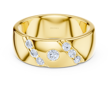 Orion Diagonal Diamond Accent Ring