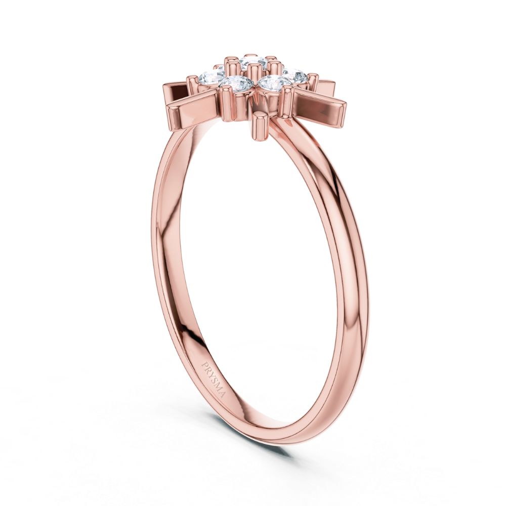 Aurora Starburst Diamond Ring