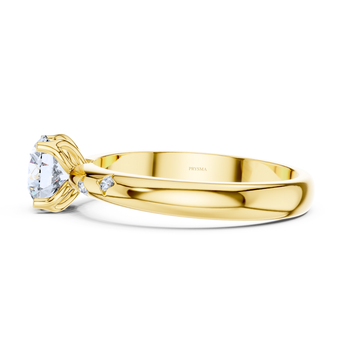 Elegant Round Solitaire Diamond Ring