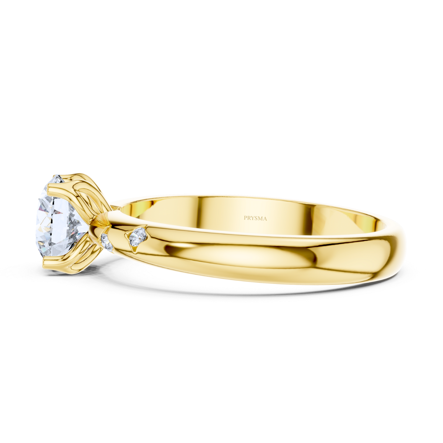 Elegant Round Solitaire Diamond Ring