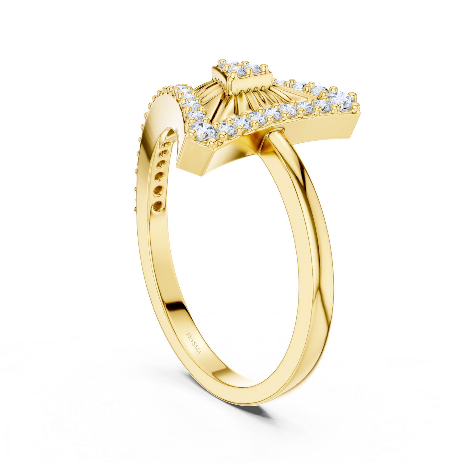 Radiant Arrow Diamond Ring