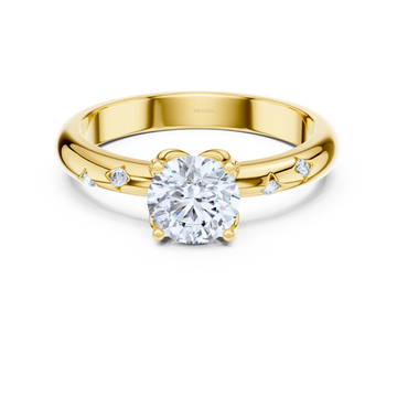 Elegant Round Solitaire Diamond Ring
