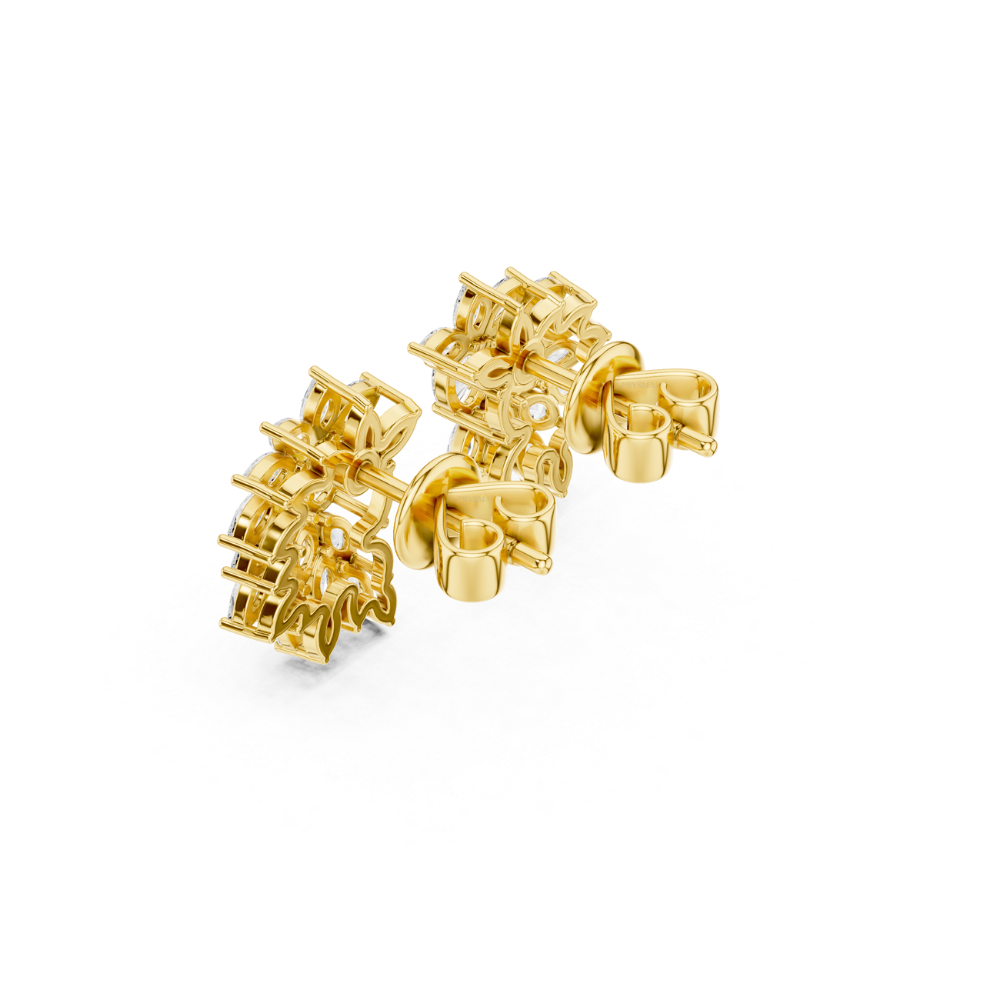 Radiant Bloom Cluster Earrings