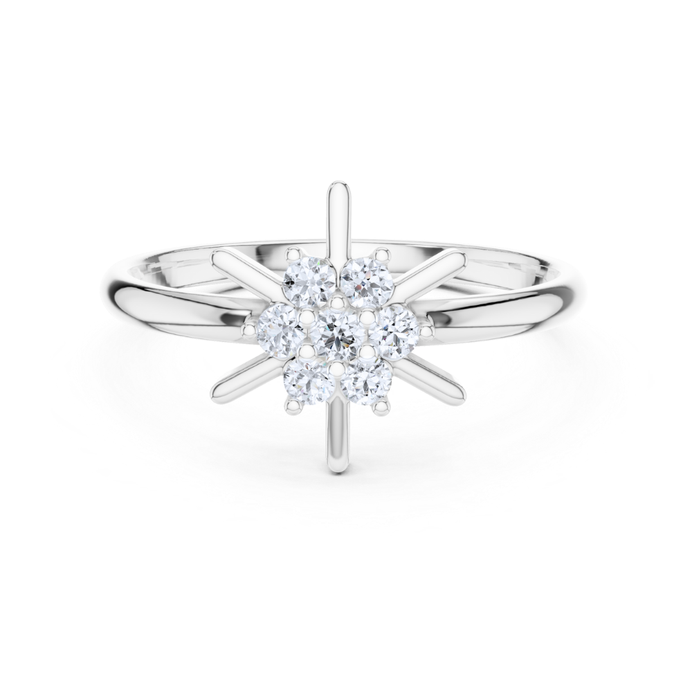 Aurora Starburst Diamond Ring