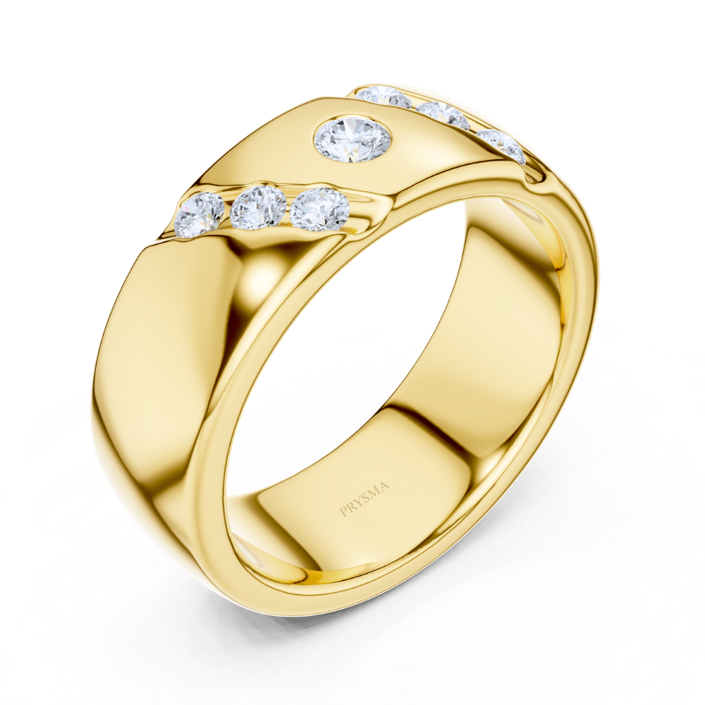 Orion Diagonal Diamond Accent Ring