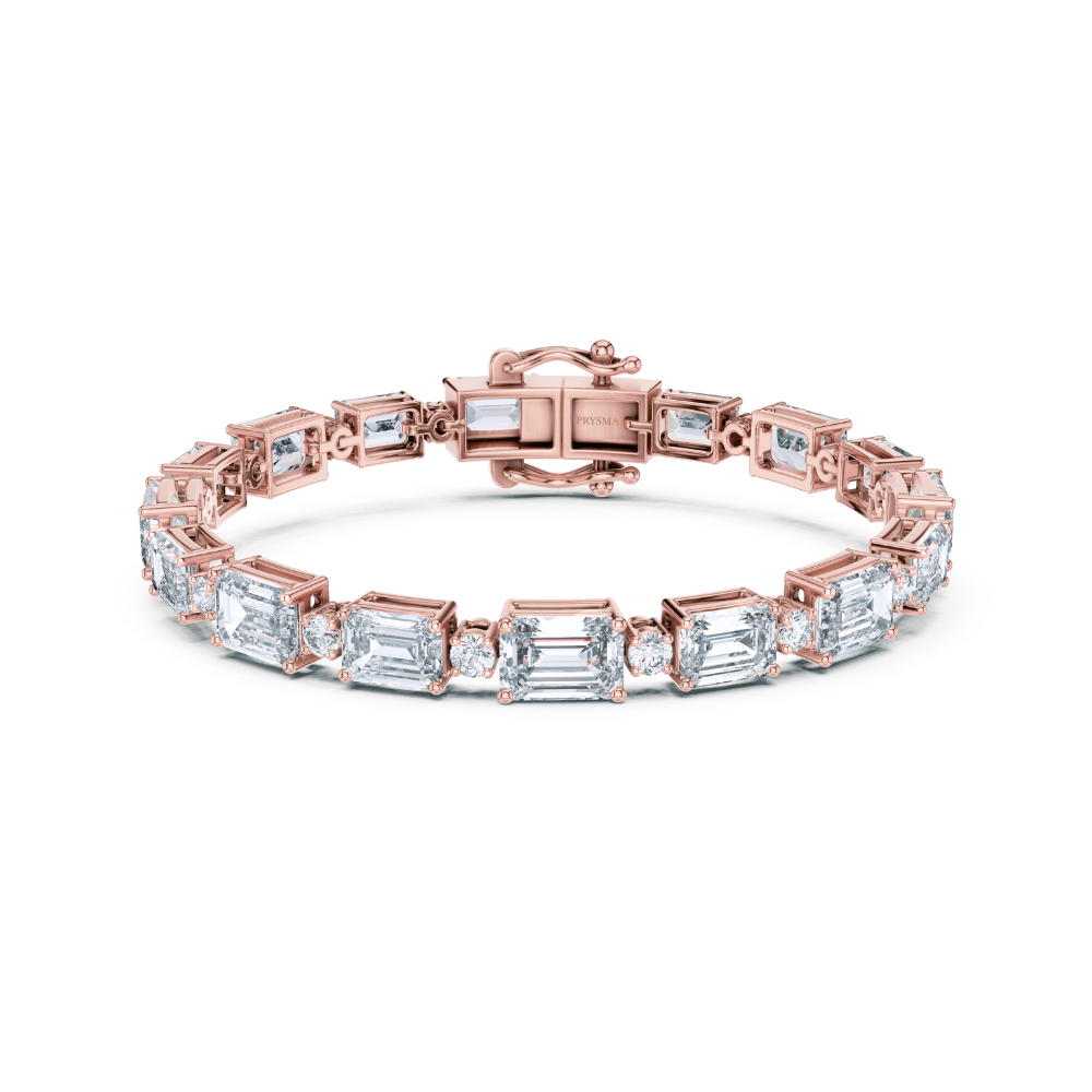 Aurora Emerald-Cut Diamond Bracelet