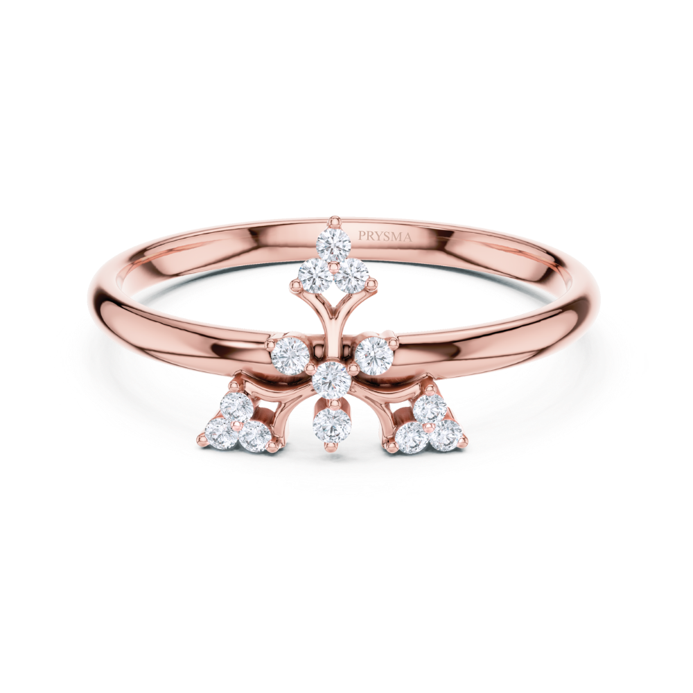 Regal Radiance Fleur Diamond Ring
