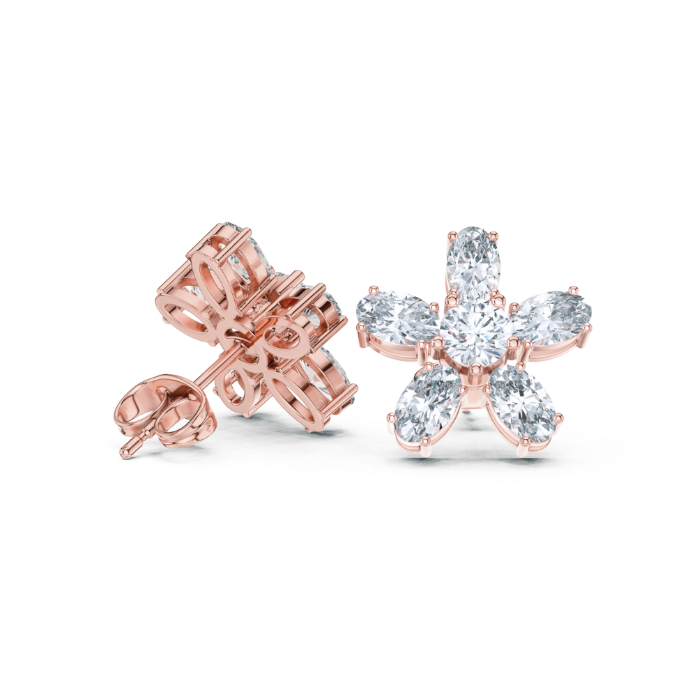 Petal Radiance Diamond Studs