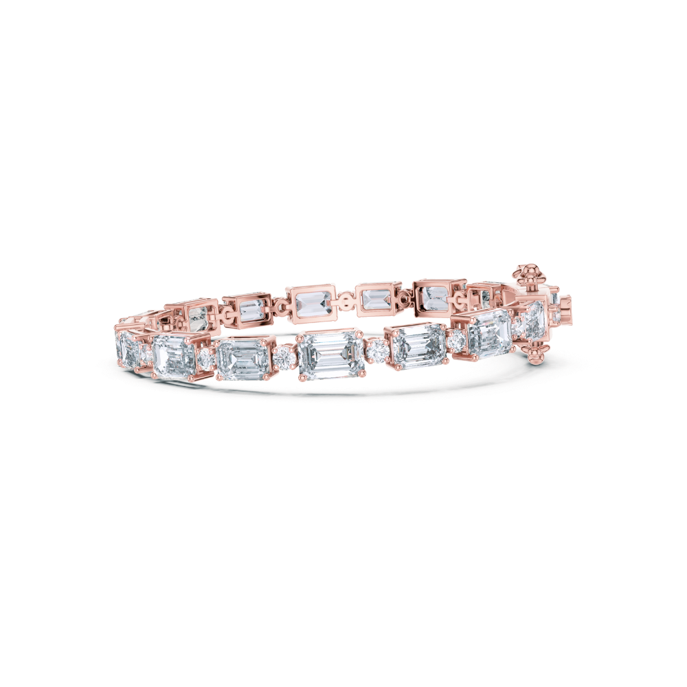Aurora Emerald-Cut Diamond Bracelet