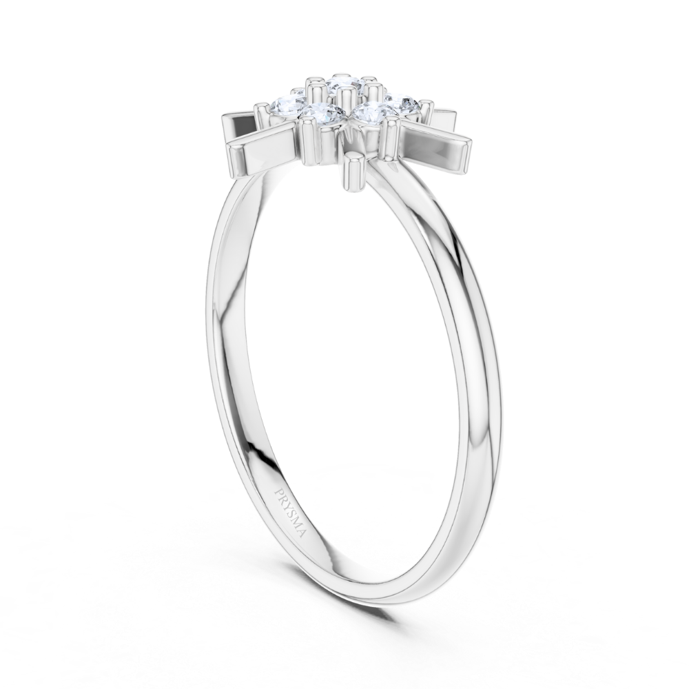 Aurora Starburst Diamond Ring