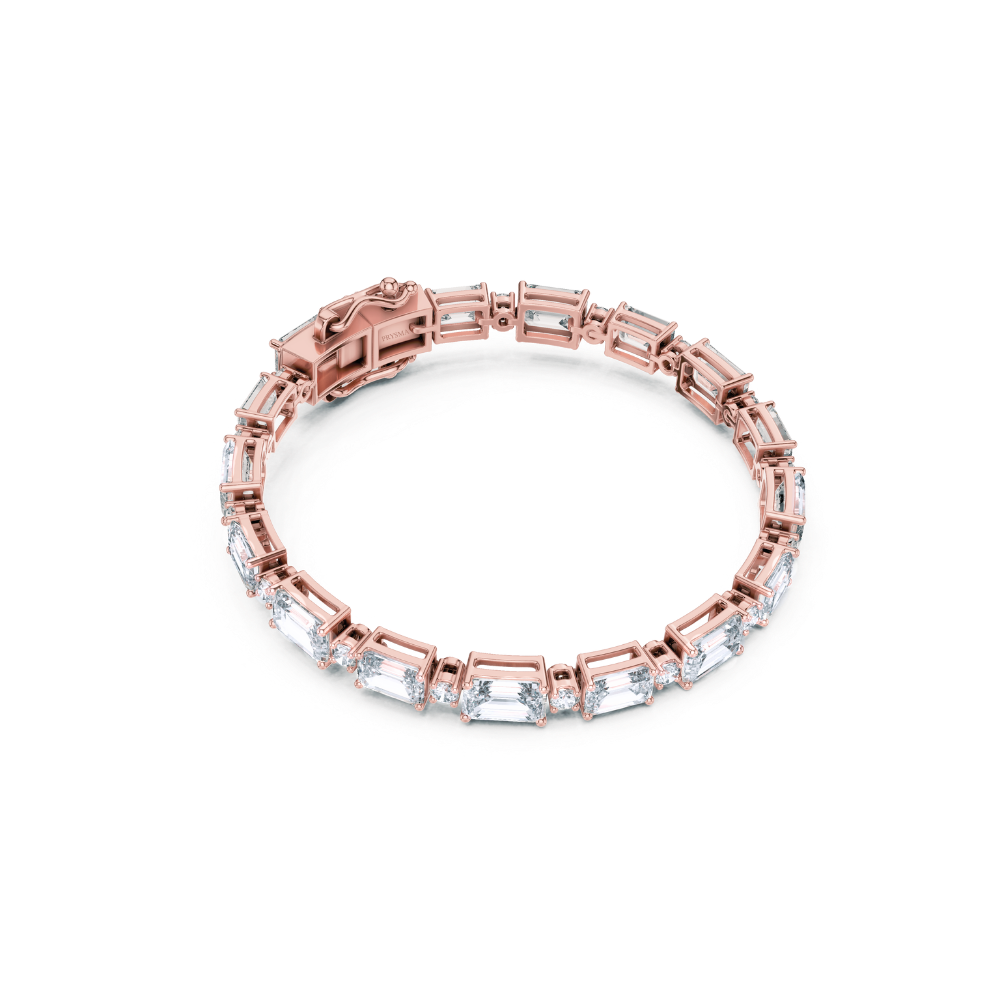 Aurora Emerald-Cut Diamond Bracelet