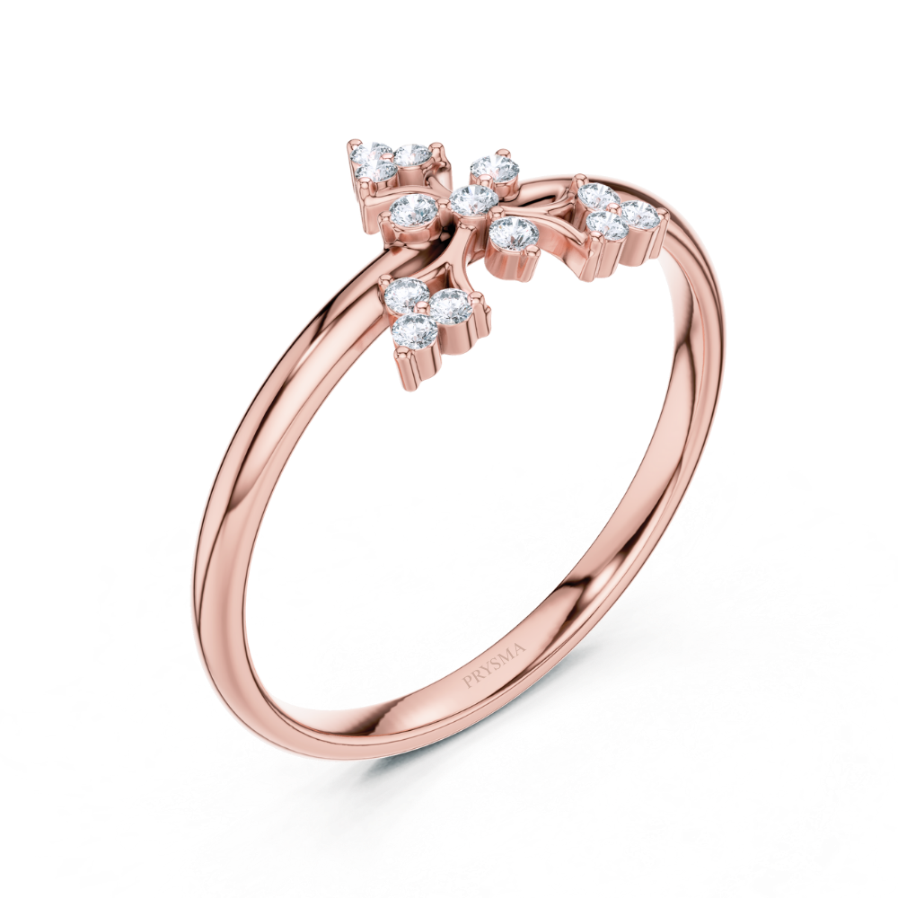 Regal Radiance Fleur Diamond Ring
