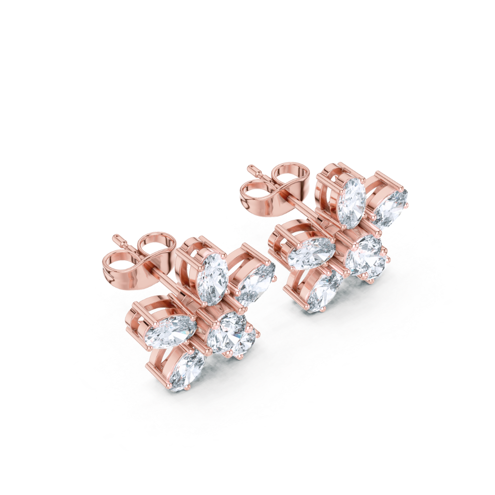 Petal Radiance Diamond Studs