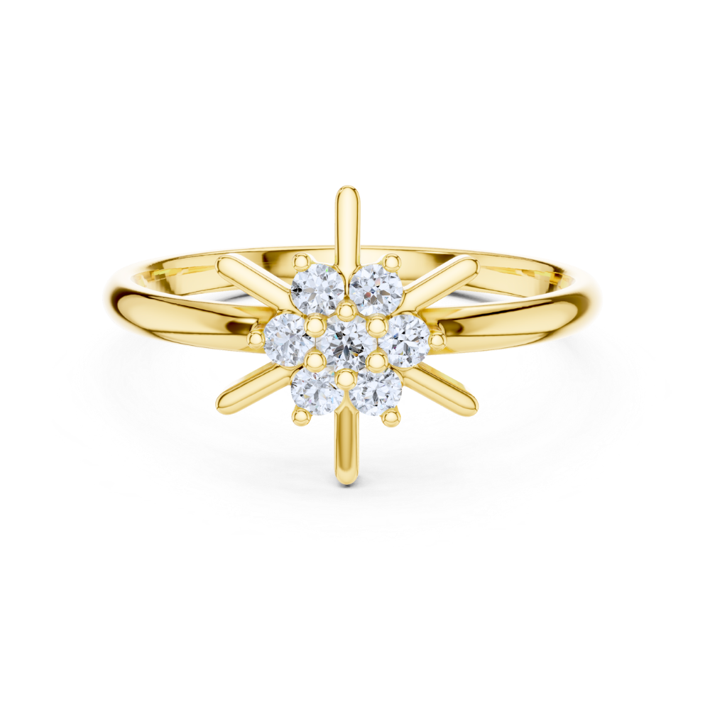Aurora Starburst Diamond Ring