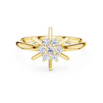 Aurora Starburst Diamond Ring