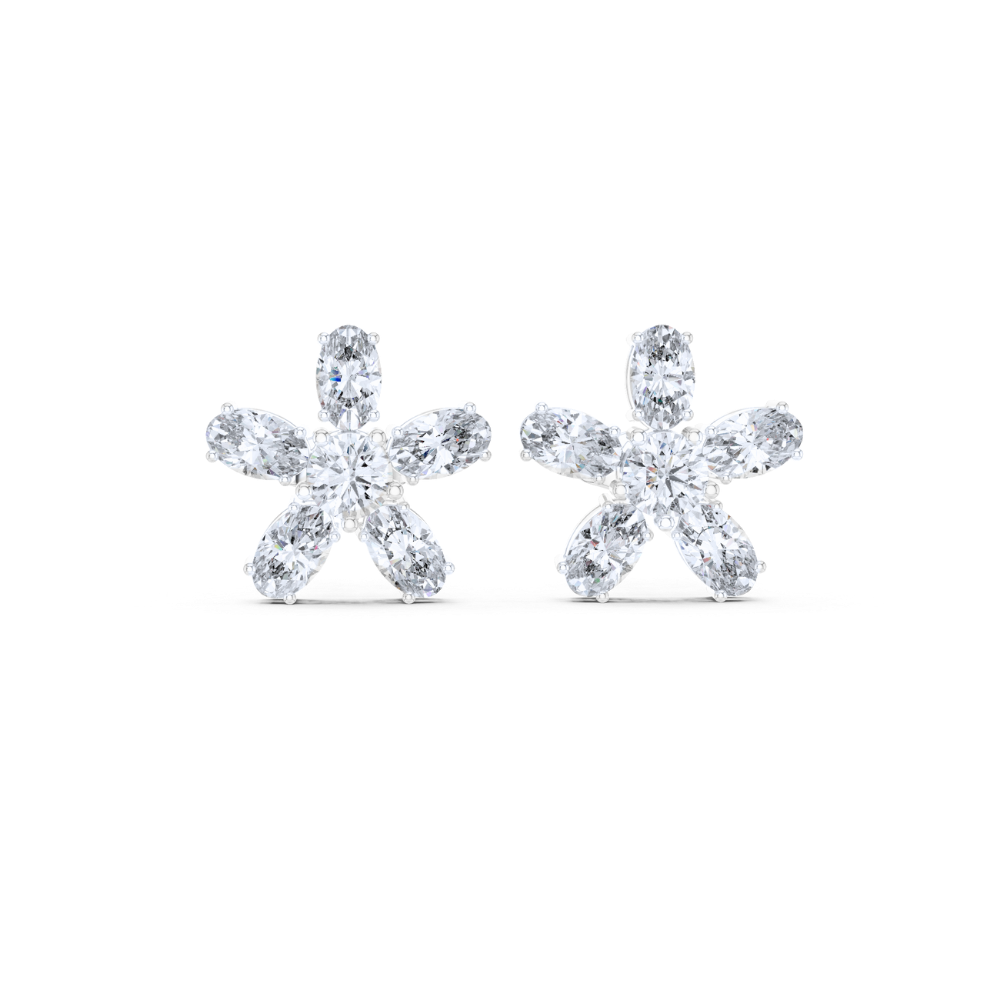 Petal Radiance Diamond Studs