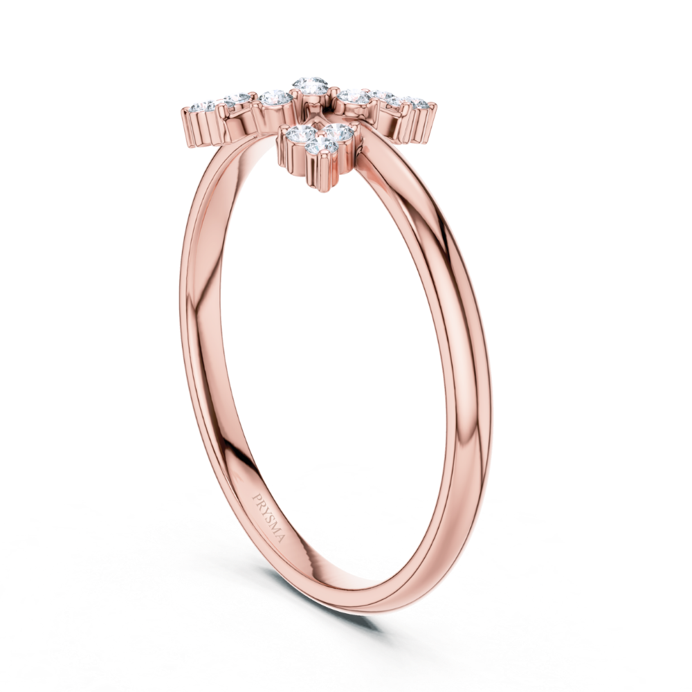 Regal Radiance Fleur Diamond Ring