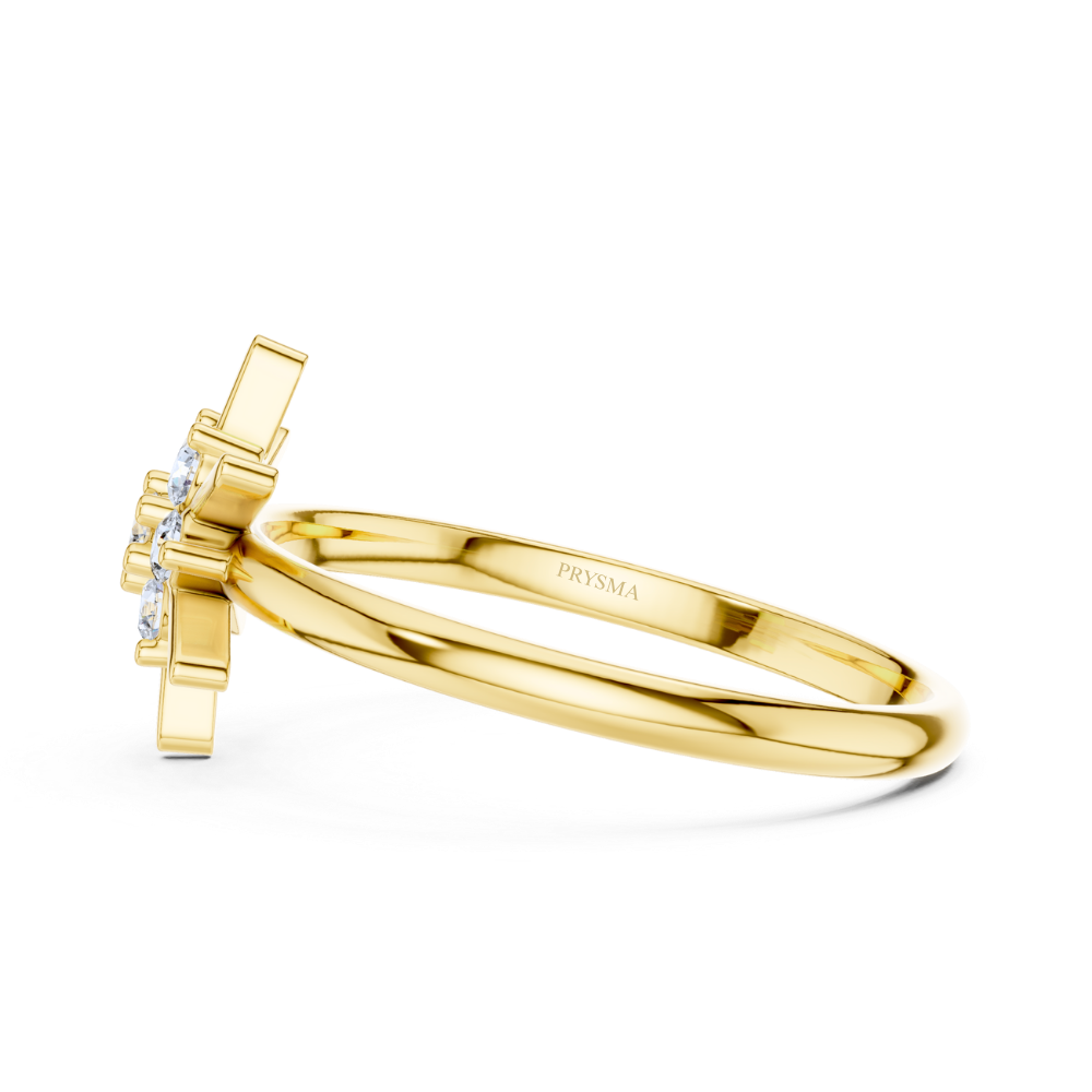 Aurora Starburst Diamond Ring