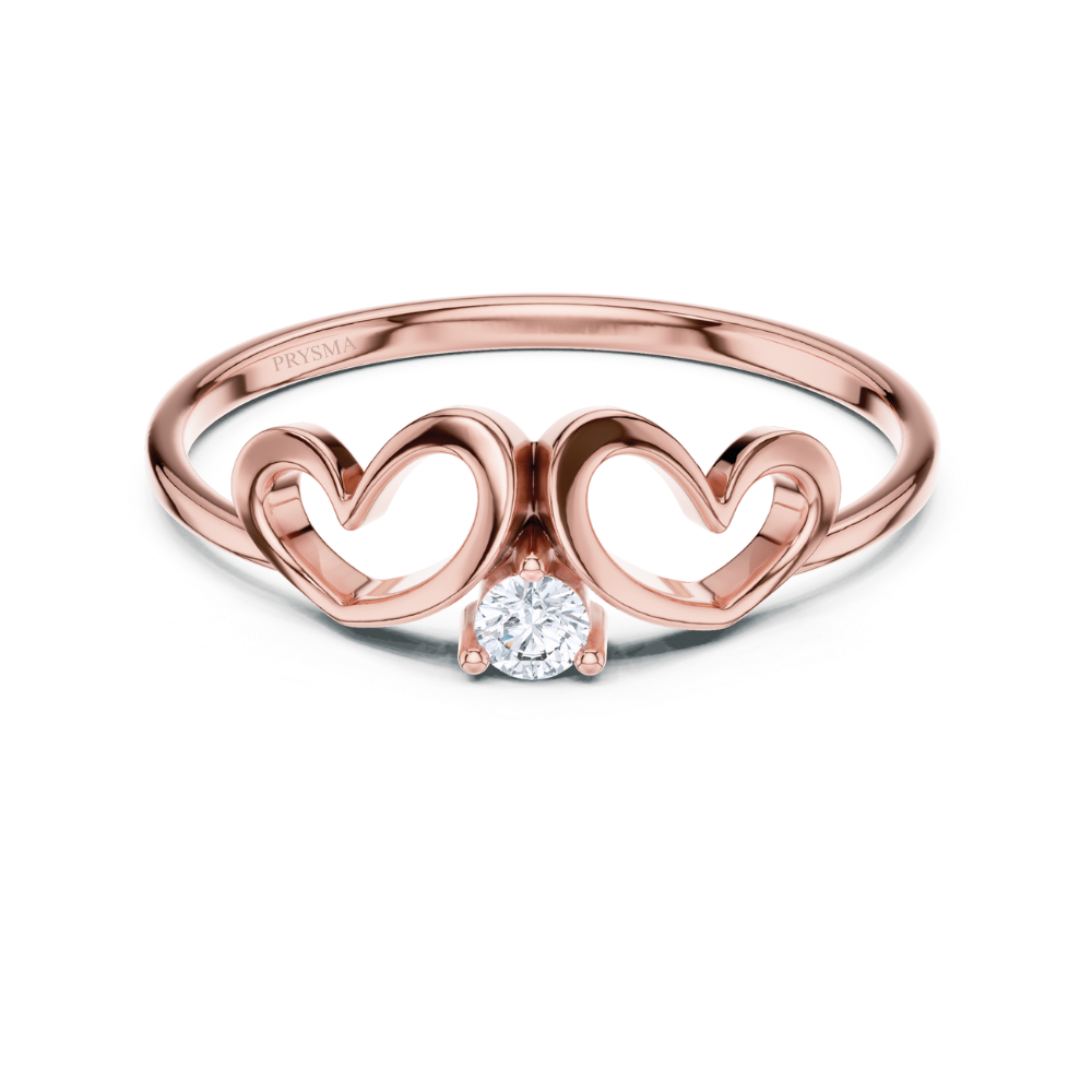 Twin Hearts Promise Ring