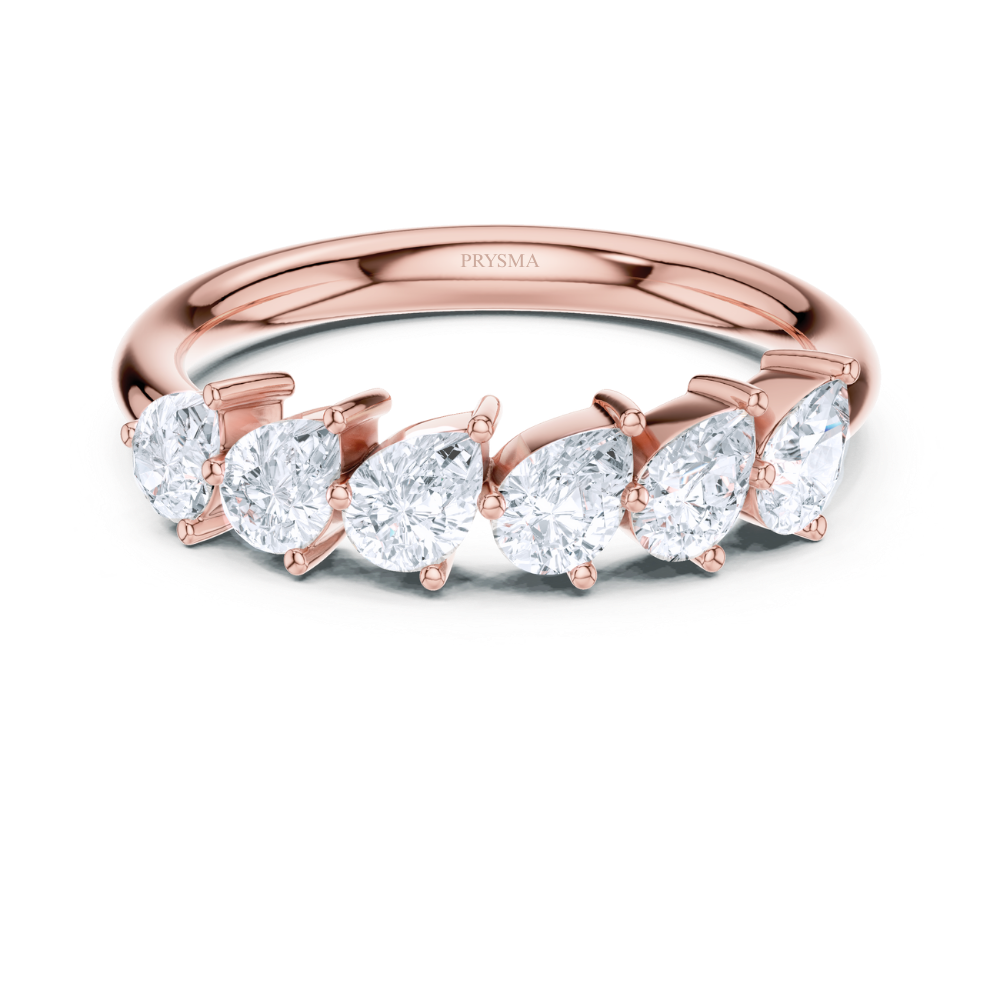 Pear Brilliance Anniversary Ring