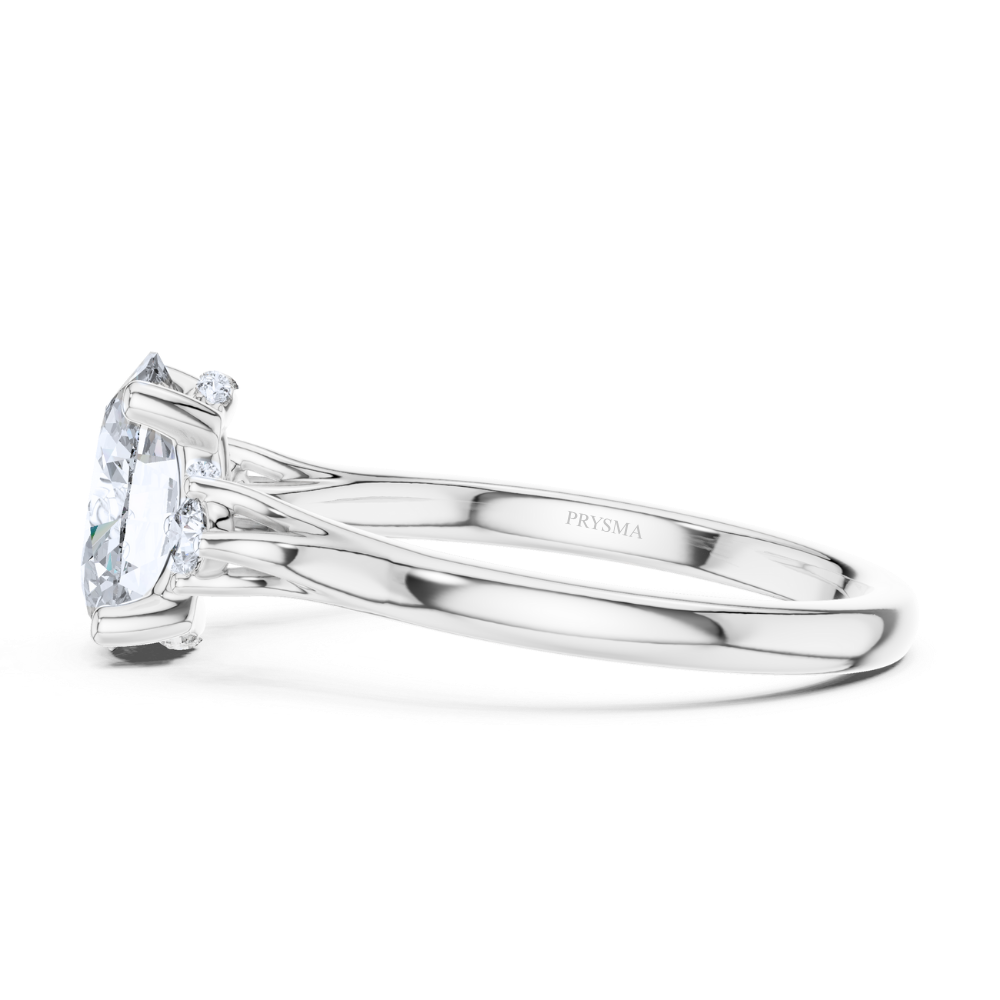Radiant Trio Oval Diamond Ring