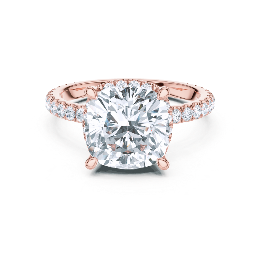 The Regal Cushion Halo Ring