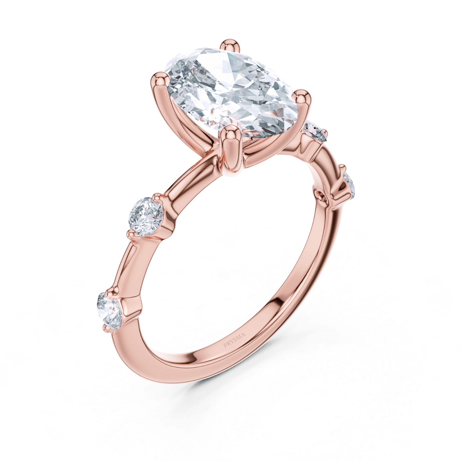 Celestial Elegance Oval Diamond Ring