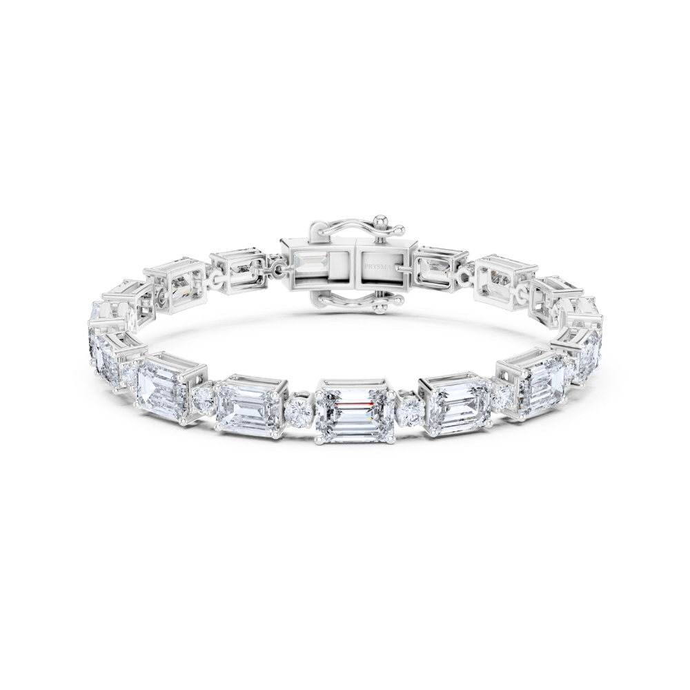 Aurora Emerald-Cut Diamond Bracelet