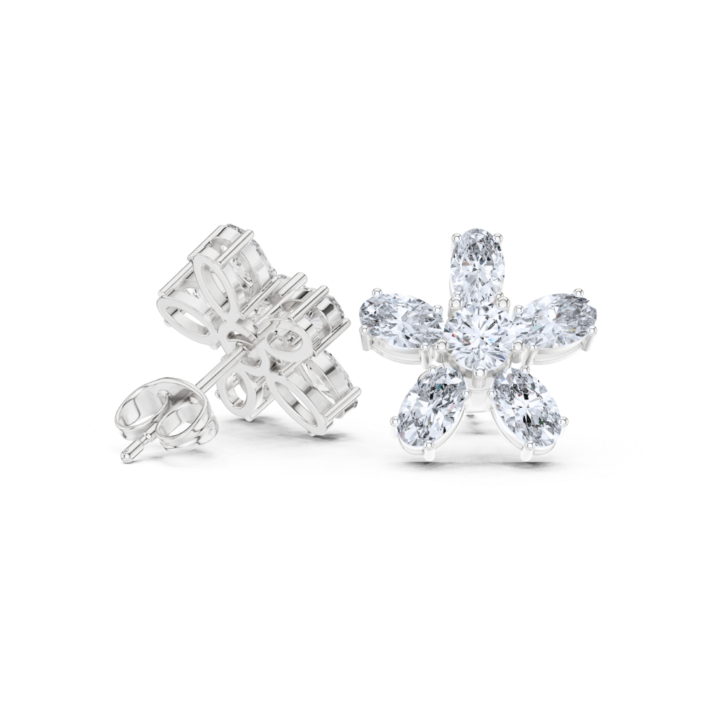 Petal Radiance Diamond Studs