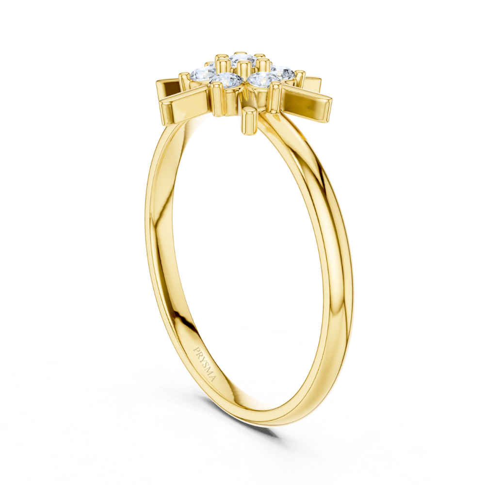 Aurora Starburst Diamond Ring