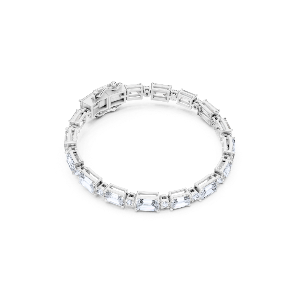 Aurora Emerald-Cut Diamond Bracelet
