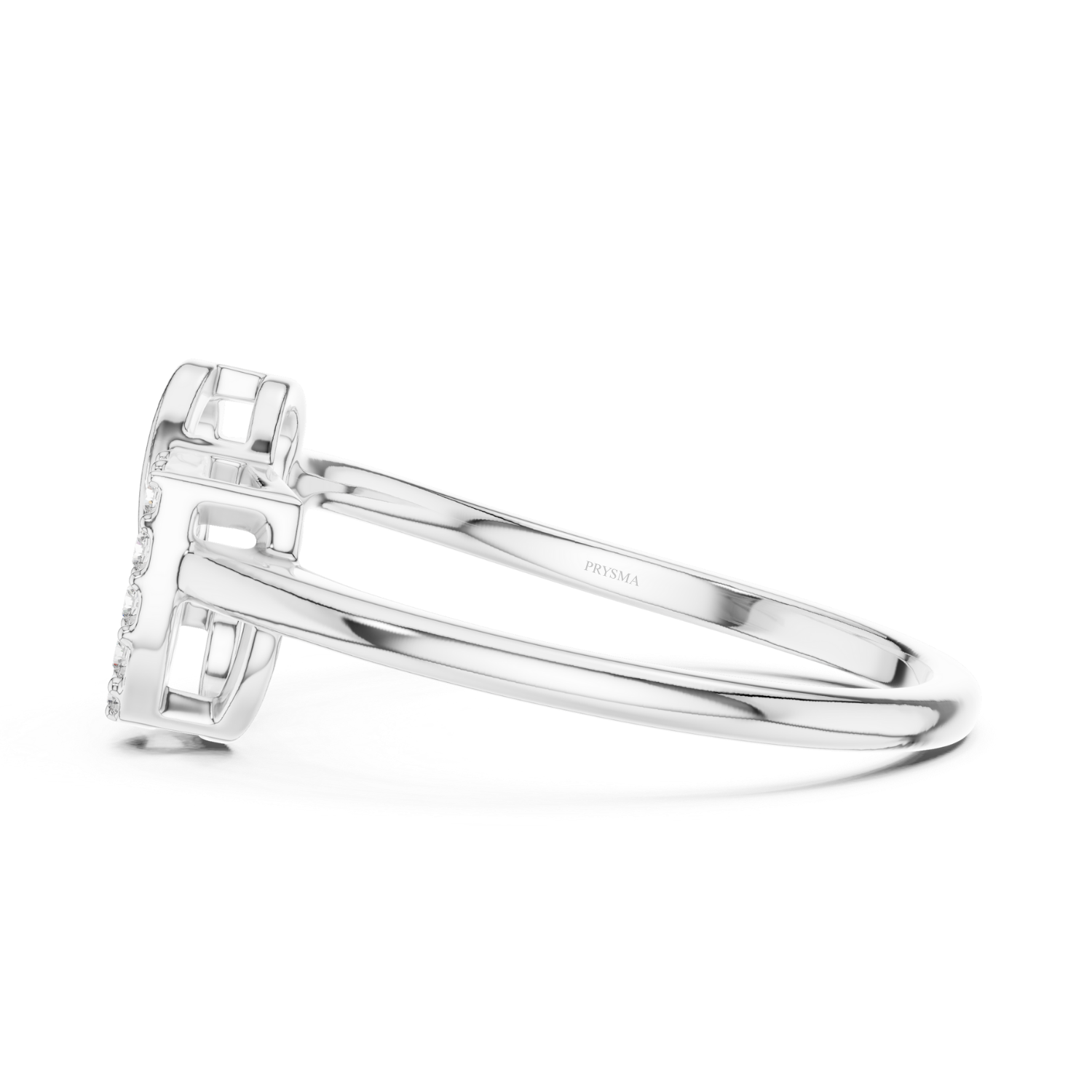 Intertwined Hearts Diamond Ring