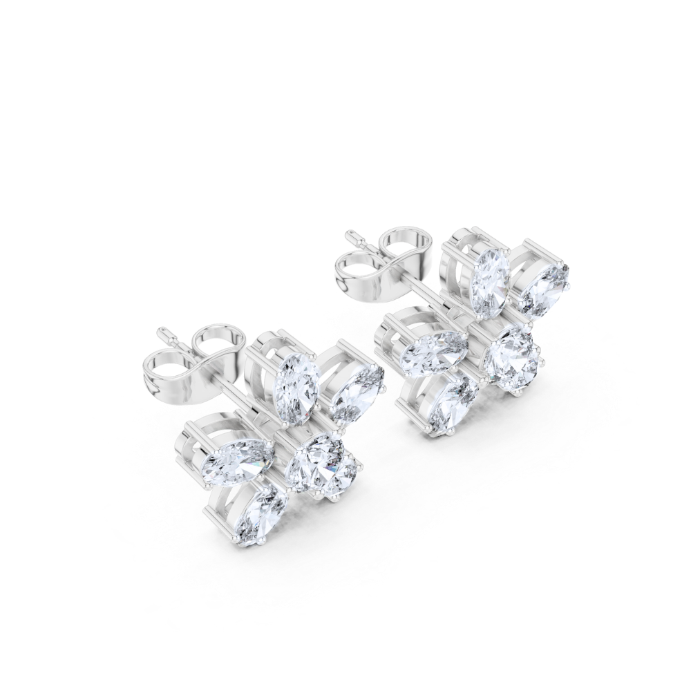Petal Radiance Diamond Studs