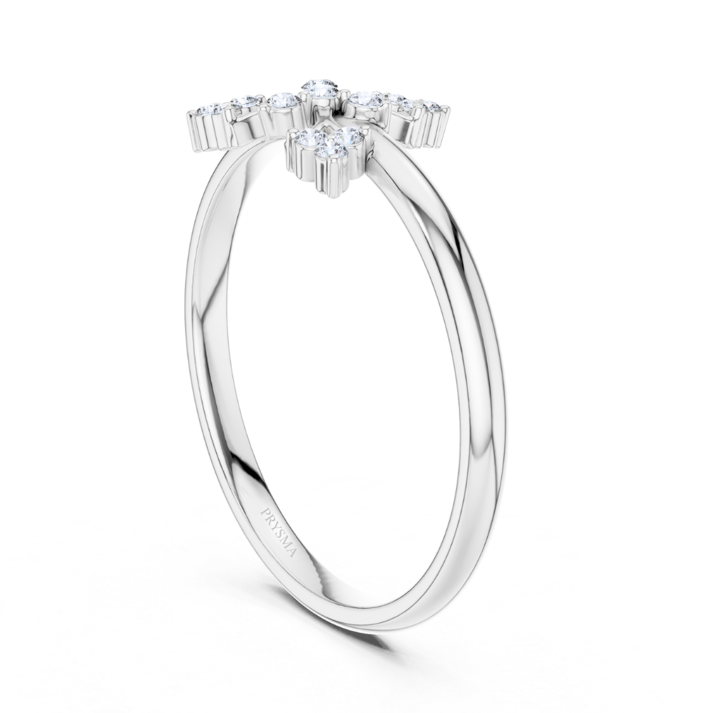 Regal Radiance Fleur Diamond Ring