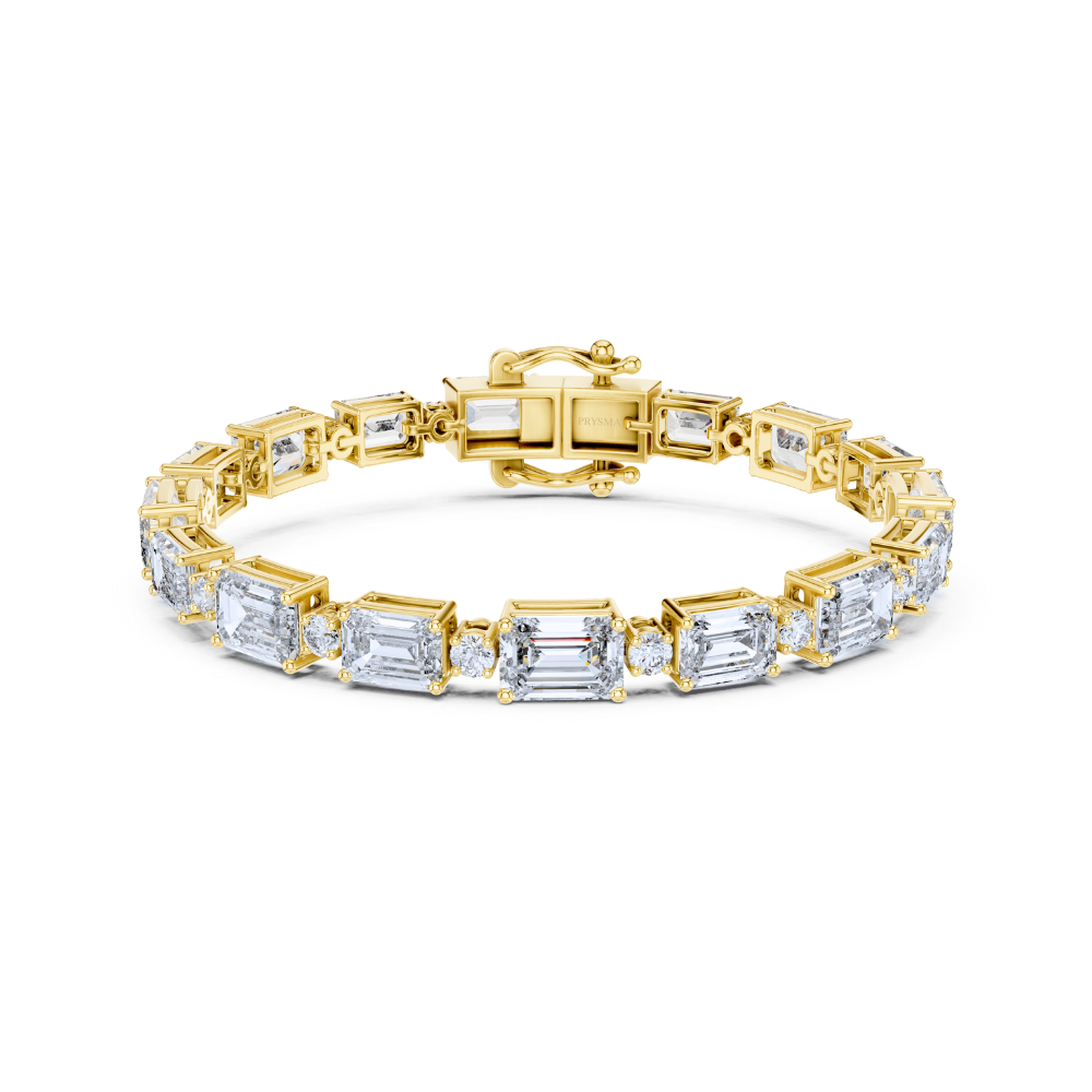 Aurora Emerald-Cut Diamond Bracelet