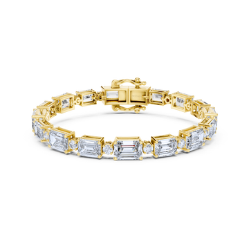 Aurora Emerald-Cut Diamond Bracelet